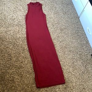 High neck sleeveless dress